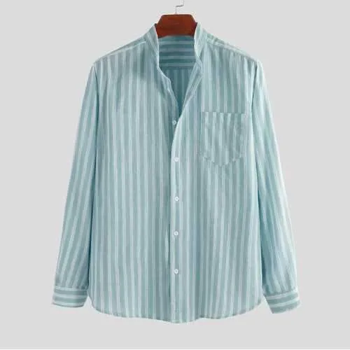 100% Cotton Striped Long Sleeve Shirts