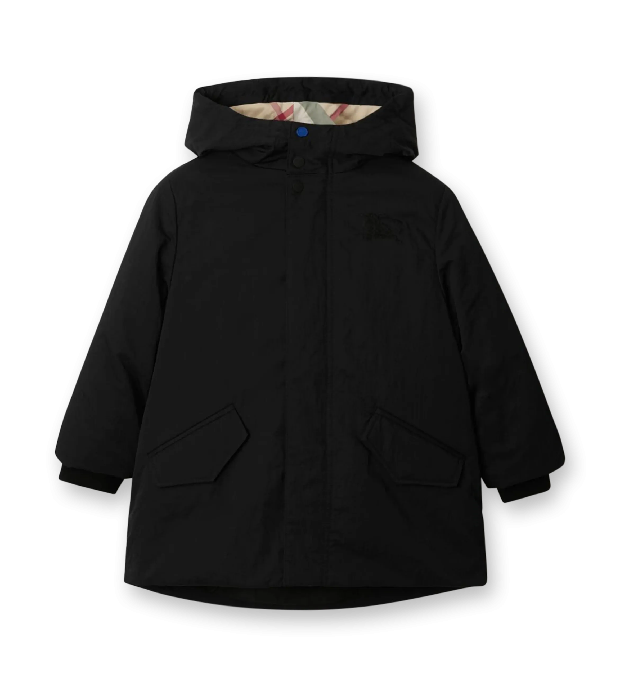 3-in-1 Hooded Twill Coat Black