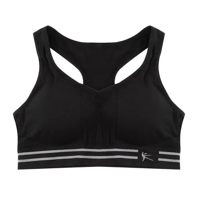 Absorb Sweat Quick Drying Professional Sports Bra Fitness Padded Stretch Workout Top Vest Running Wireless Underwear running bra