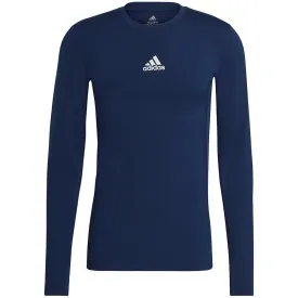 Adidas Compression Long Sleeve Tee Navy Gu7338 L