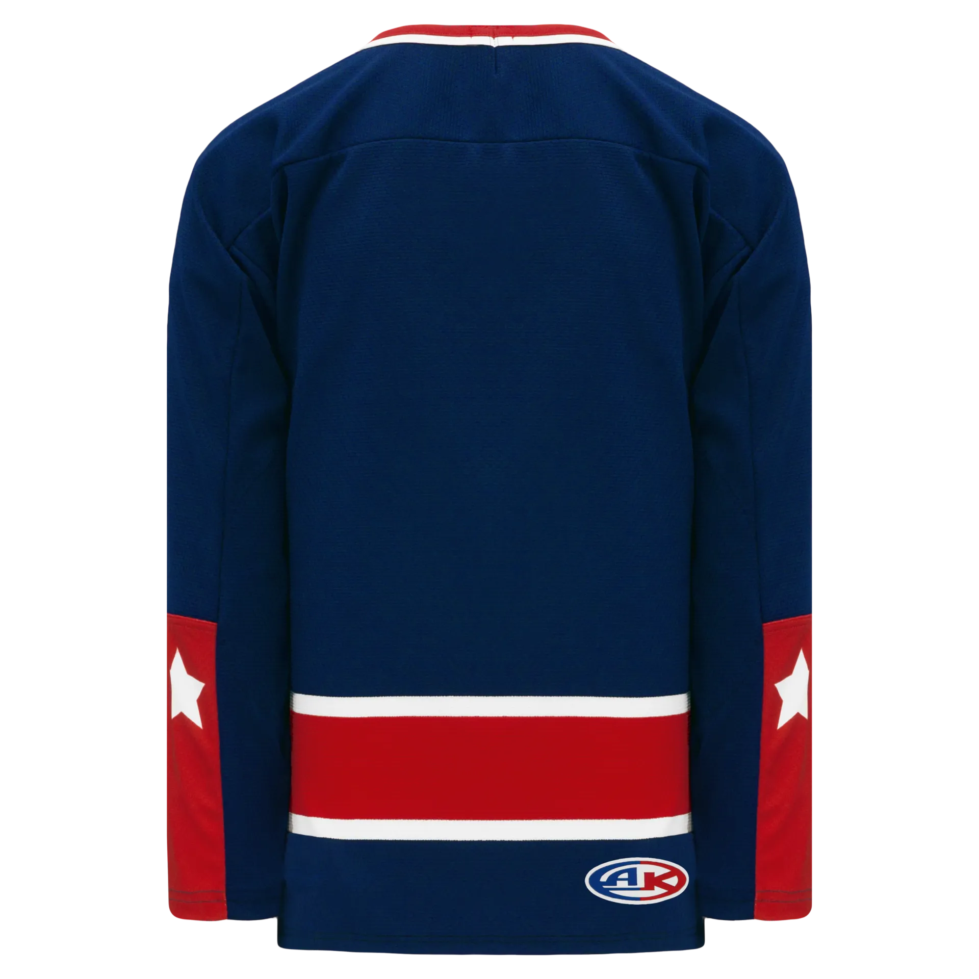 Athletic Knit (AK) H550BKY-CLM690BK Pro Series - Youth Knitted Columbus Blue Jackets Navy Hockey Jersey