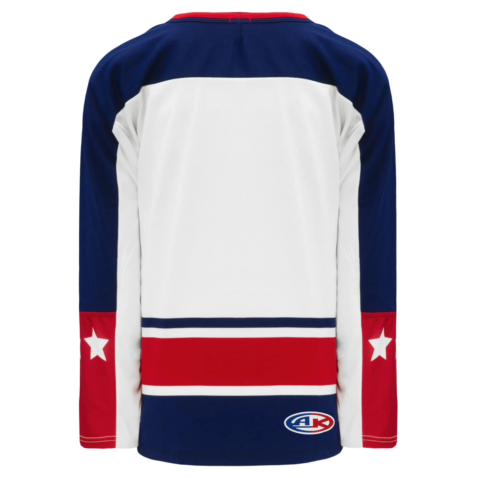 Athletic Knit (AK) H550BKY-CLM691BK Pro Series - Youth Knitted Columbus Blue Jackets White Hockey Jersey