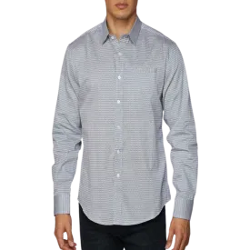 Avalon Men's Print Satin Button Down Shirt