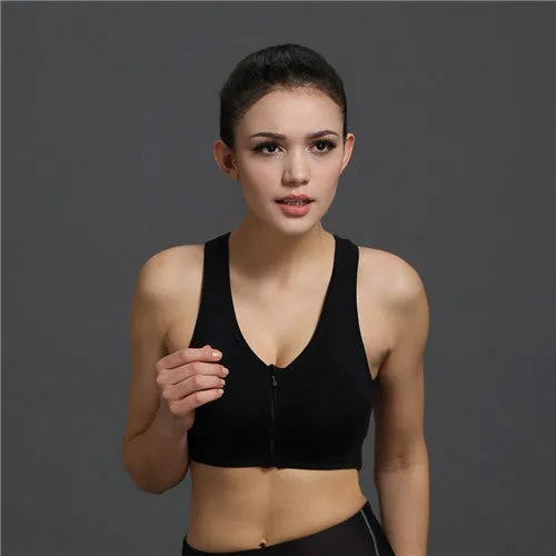 B.BANG 2017 New Women Zipper Bra Push Up Crop Top Seamless Sexy Shakeproof Underwear M-XXXL Big Size Wholesale Brassiere