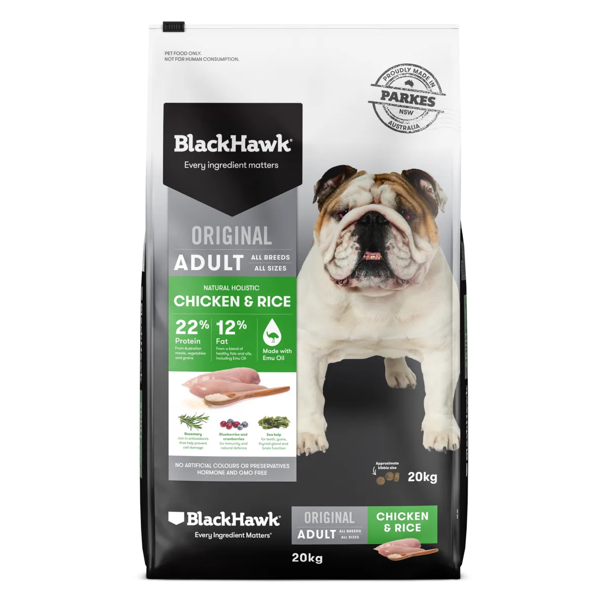 Black Hawk Original Adult Chicken and Rice Dry Dog Food