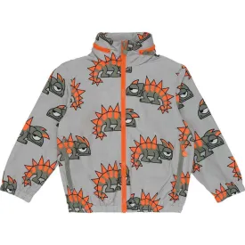 Boys Grey Gecko Print Zip Up Jacket