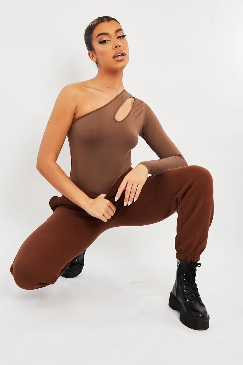 Chocolate Oversized Joggers - Erica