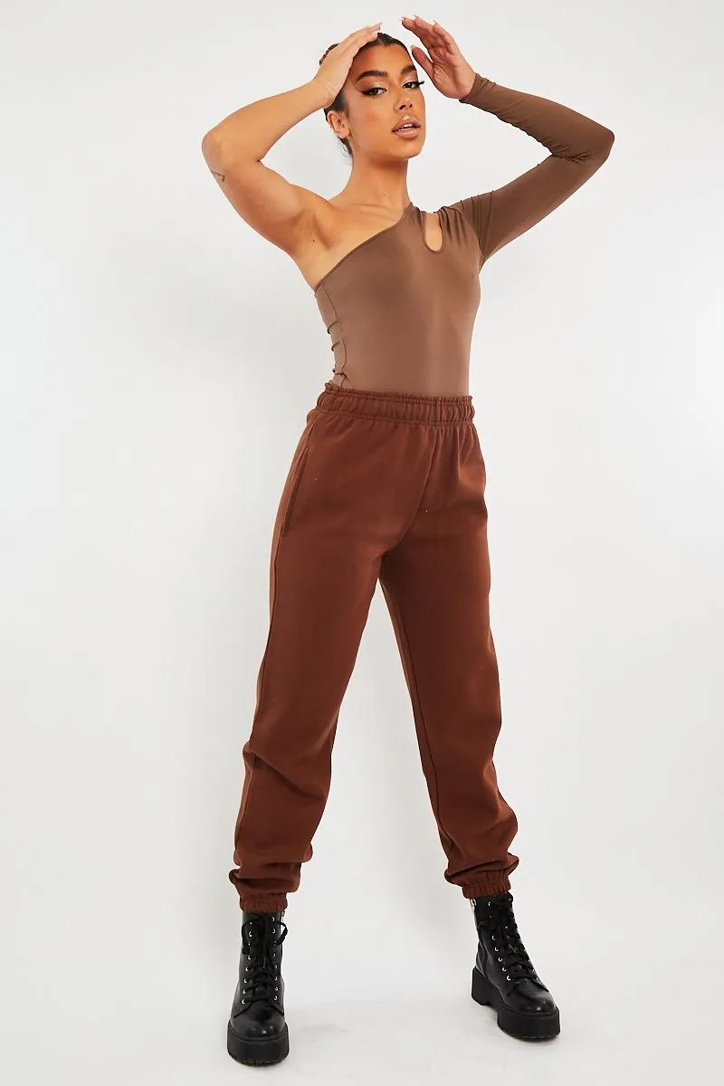 Chocolate Oversized Joggers - Erica