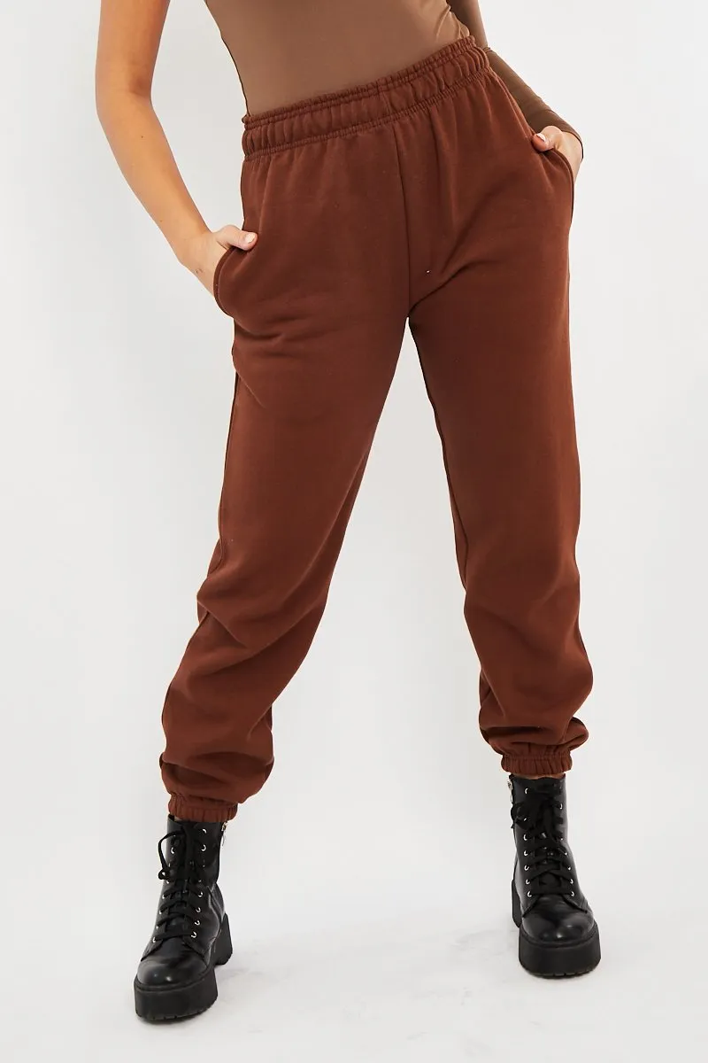 Chocolate Oversized Joggers - Erica