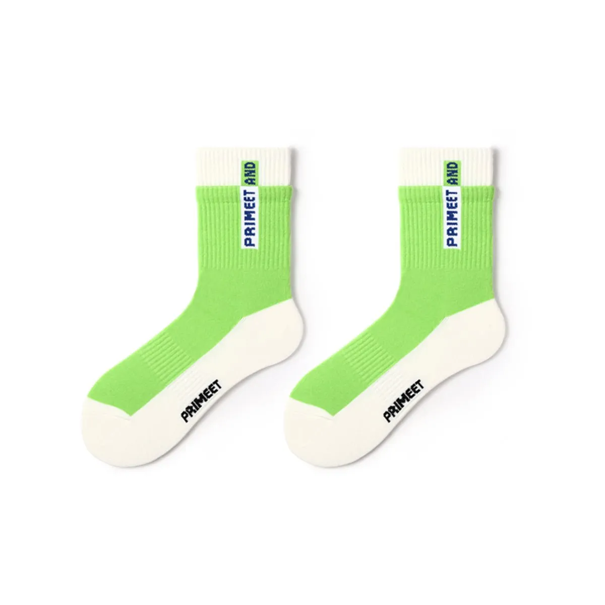 Color Contrast All-season Unisex 5pcs Crew Socks Set