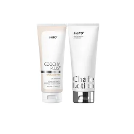 Coochy Plus Intimate Shaving Cream FRAGRANCE FREE 8 Oz.   Chafe Lotion 3.4 Oz. Kit