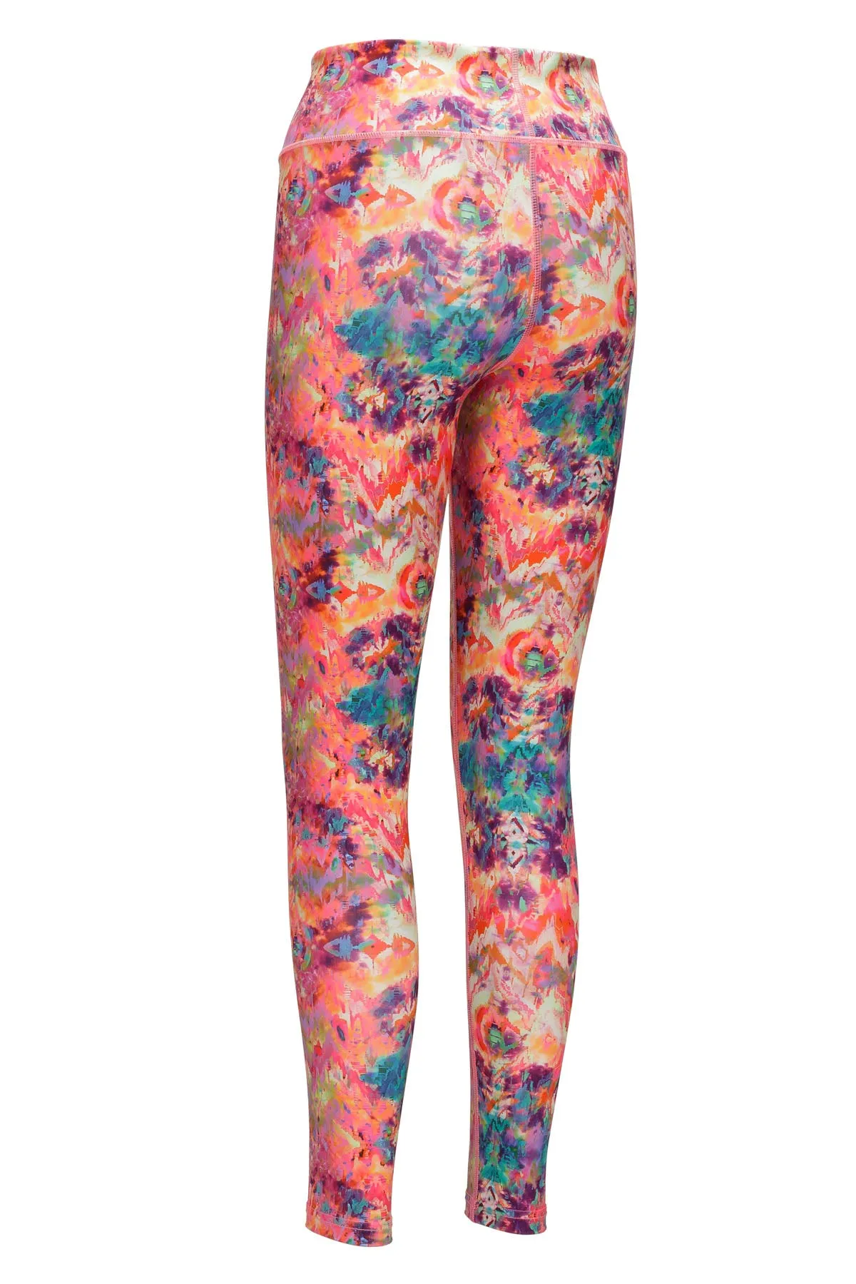 Cotton Candy - Eco-Friendly Pink Patterned Yoga Leggings