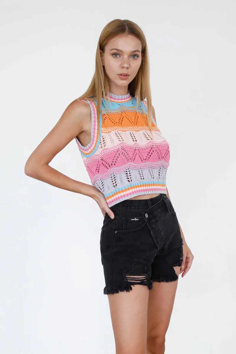 Criss Cross Shorts Black