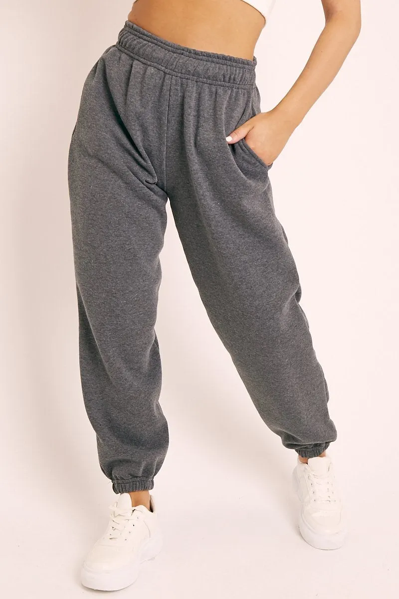 Dark Grey Oversized Joggers - Erica