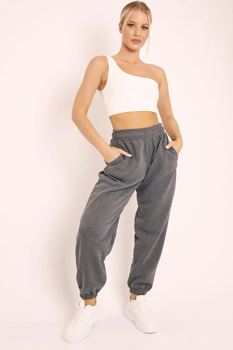 Dark Grey Oversized Joggers - Erica