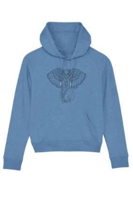 Elephant Print Yoga Hoodie