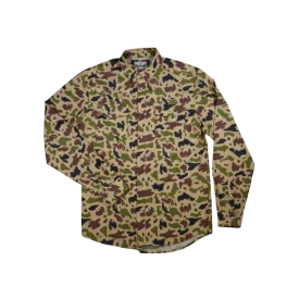 Ferrell Men's Long Sleeve Snap Camo Shirt