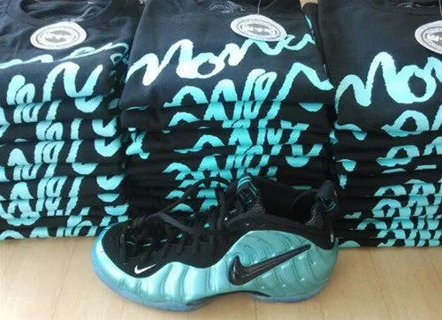 Foamposite Retro Blue Electric Money Over Fame T Shirt