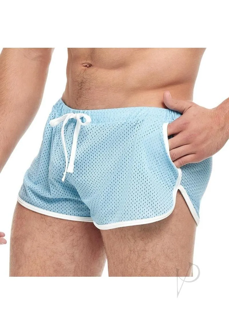 Goal Line Side Split Mesh Short S/m Blu