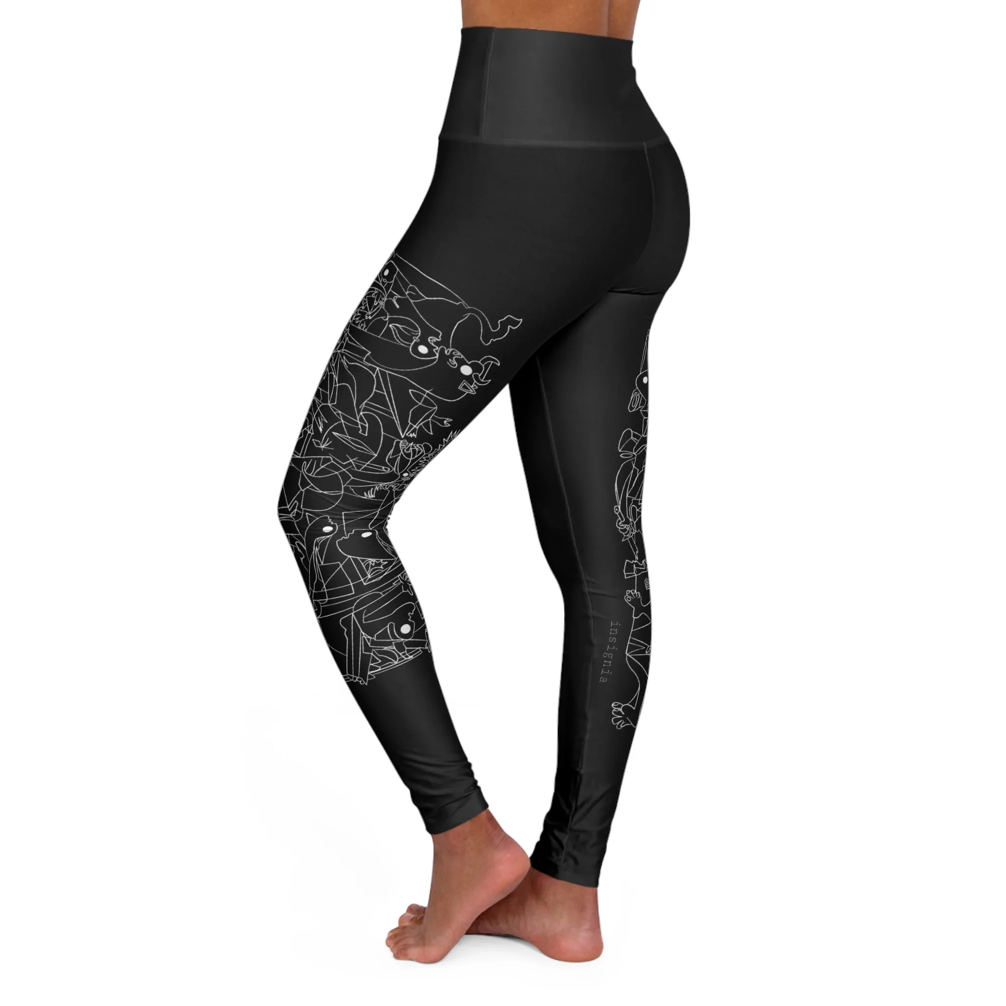 Guernica High Waisted Yoga Leggings by Insignia