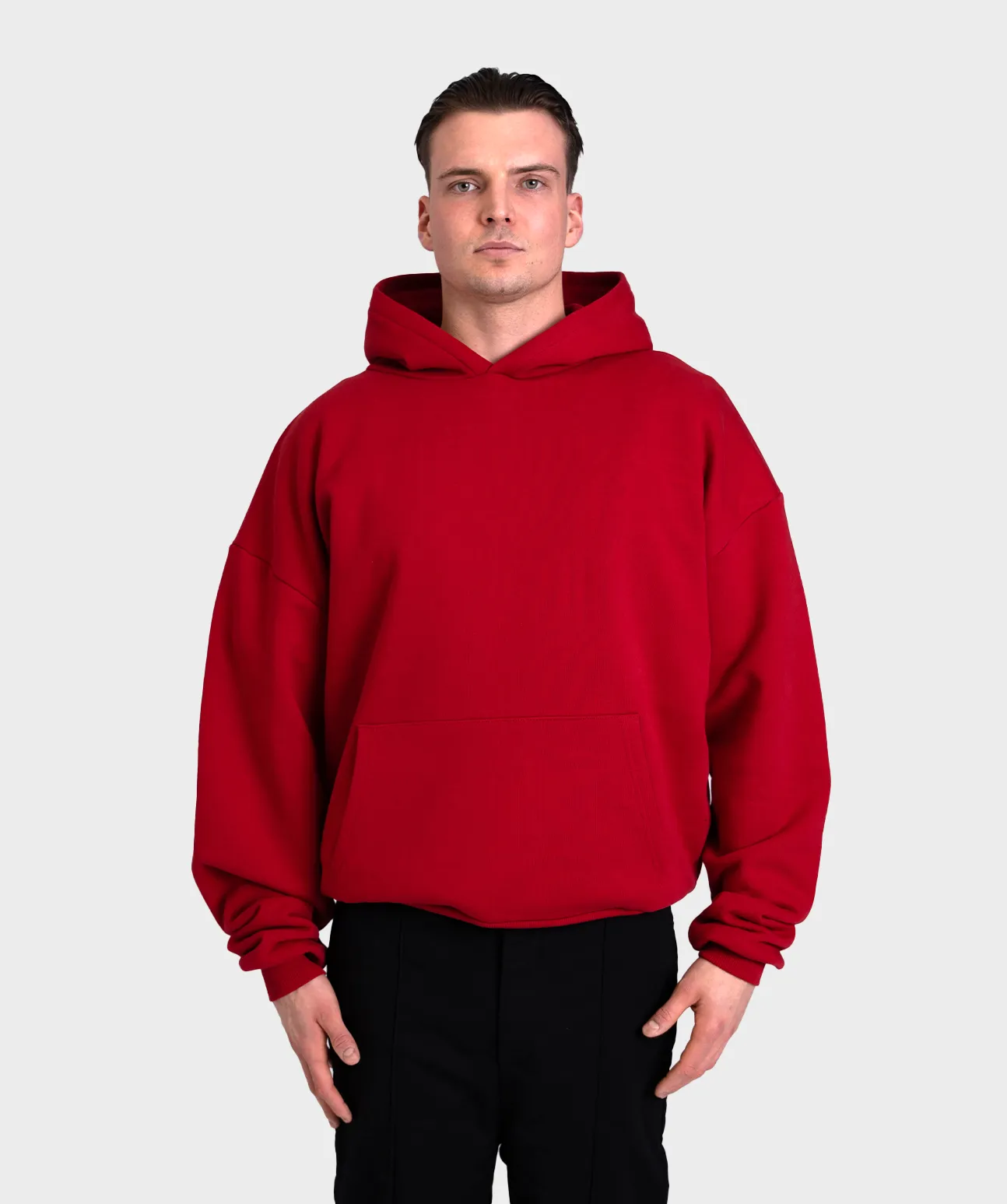 Heavy Oversized Hoodie Berry