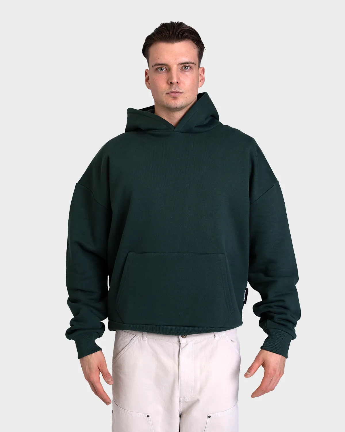 Heavy Oversized Hoodie British Racing Green