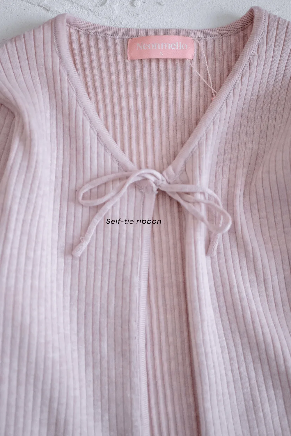 LIORA TIE-KNOT CARDIGAN IN PINK