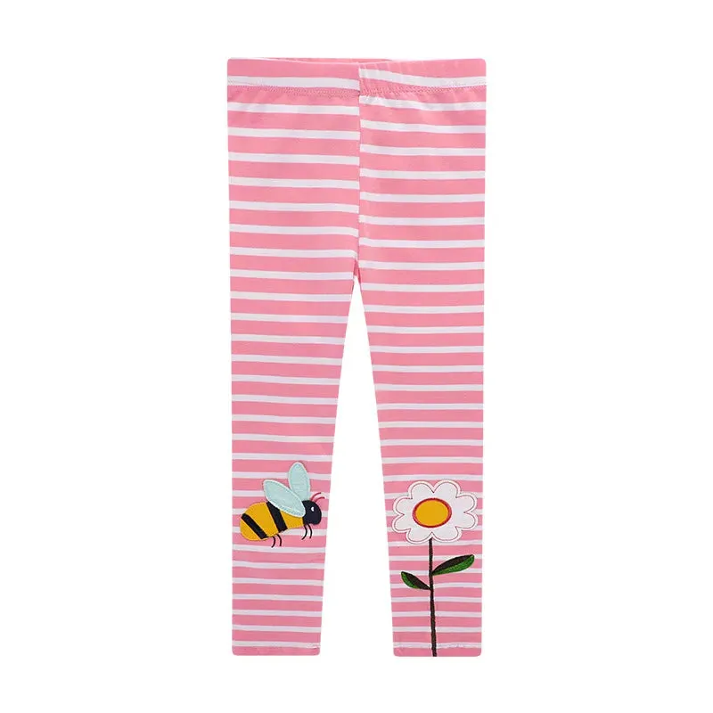 Little maven 2024 Baby Girls Lovely Penguin Cotton Leggings Soft and Comfort Pants for Kids Casual Clothes Spring and Autumn