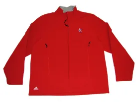 Los Angeles Clippers Adidas Men's Red Full-Zip Fleece Sweatshirt (L)