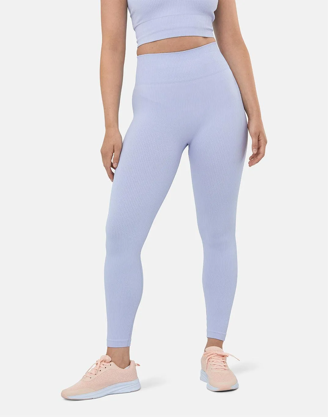 Lotus Rib Knit Legging in Lilac