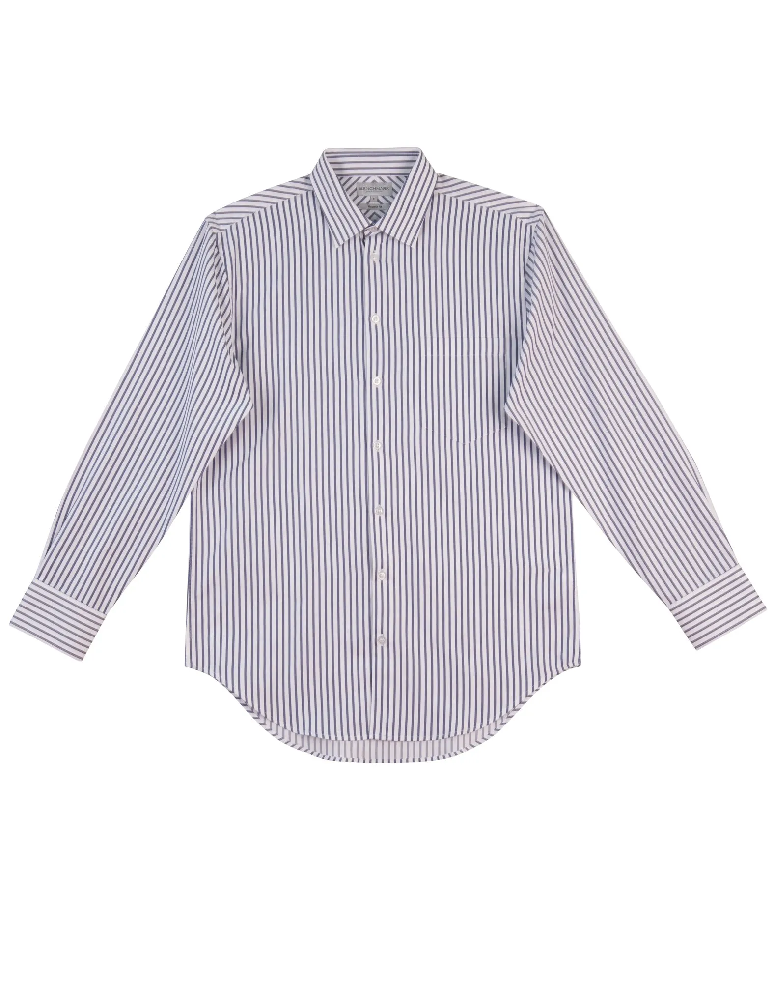 M7310L Men's Executive Sateen Stripe Long Sleeve Shirt