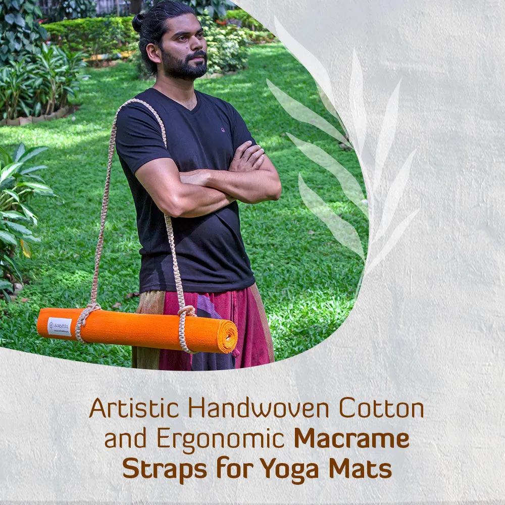 Macrame Yoga Mat Strap-Orange