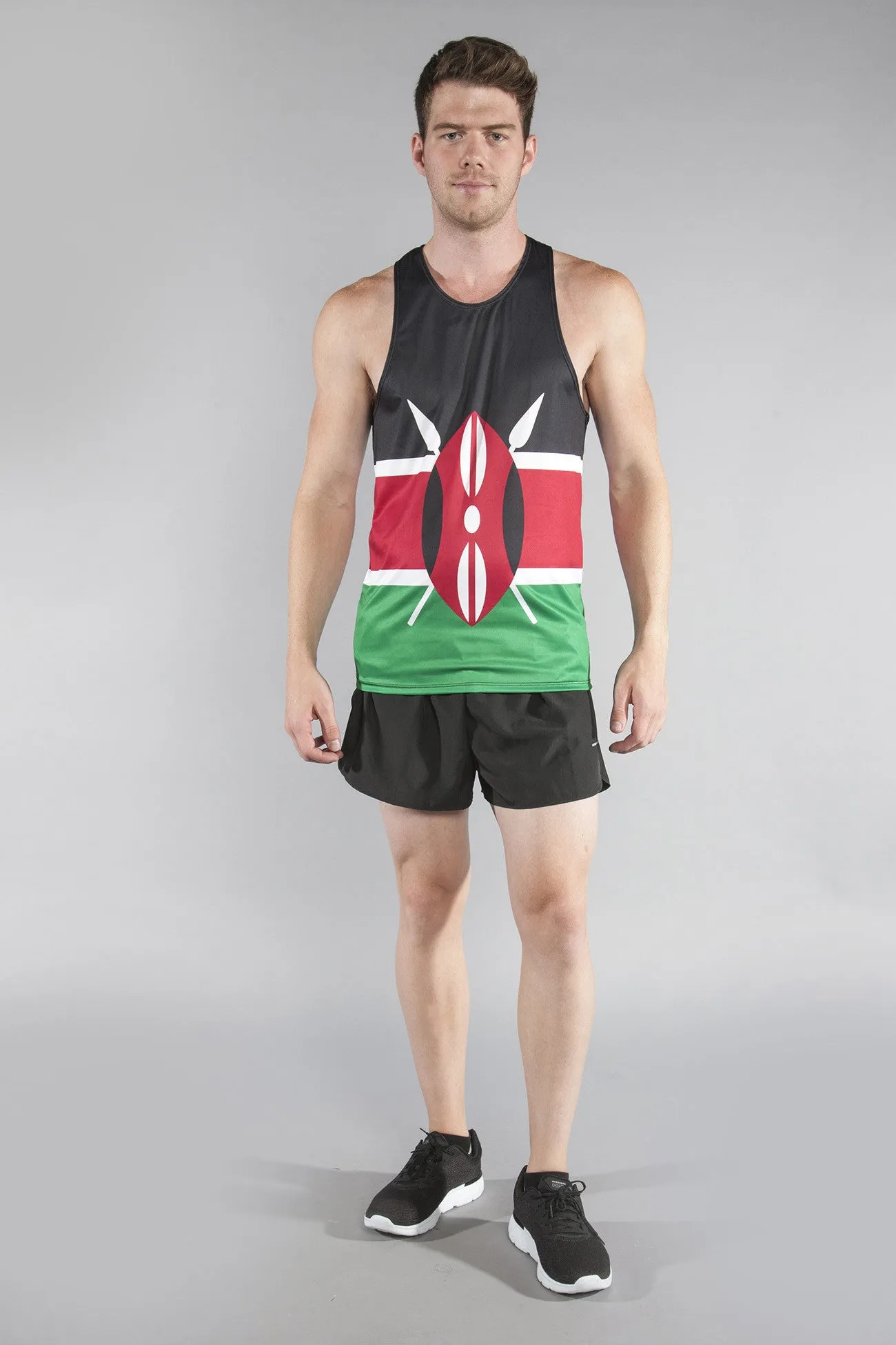 Men's Competitor Lite Printed Singlet [J-L] - Kenya