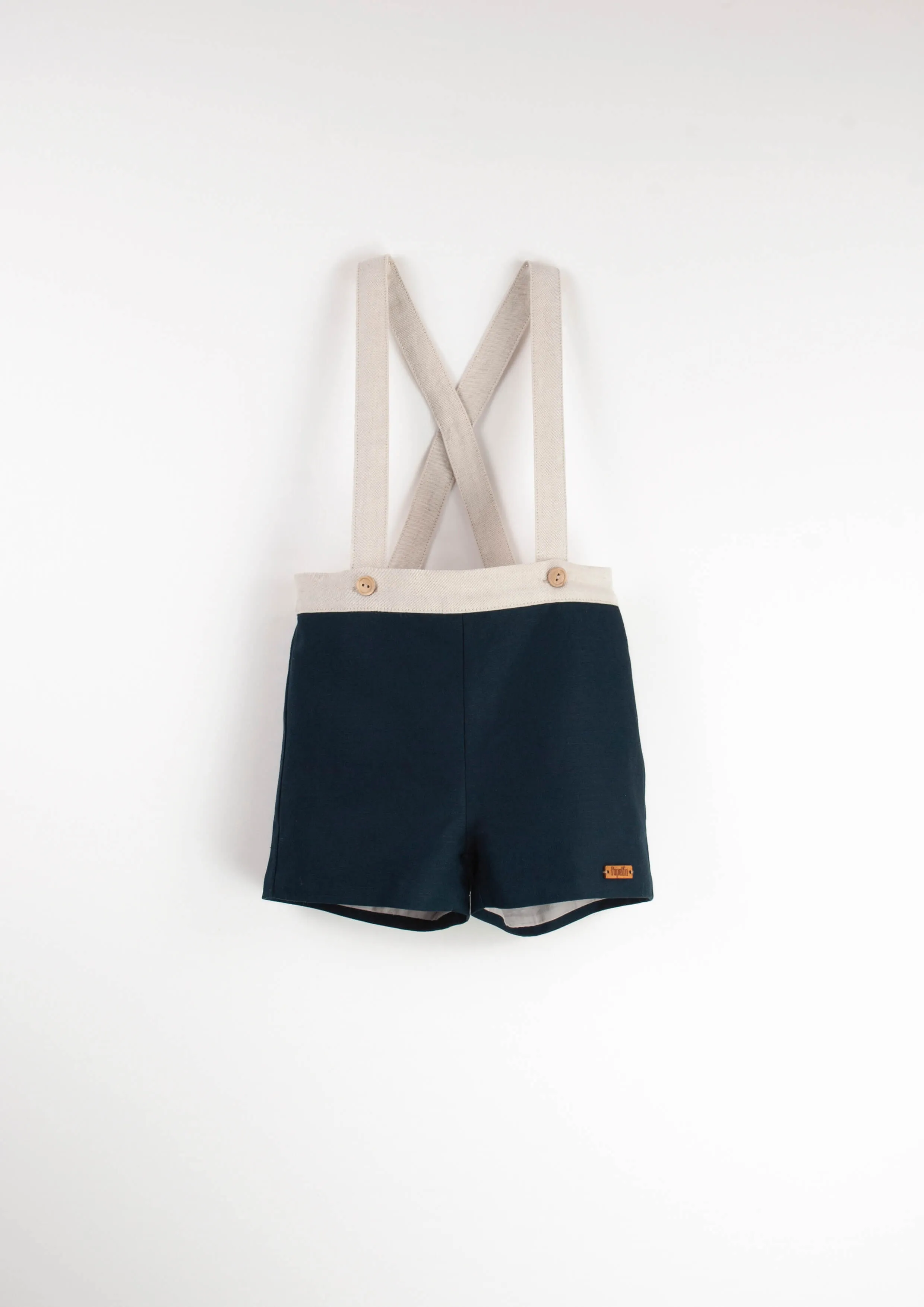 Mod.14.2 Navy blue dungarees with straps