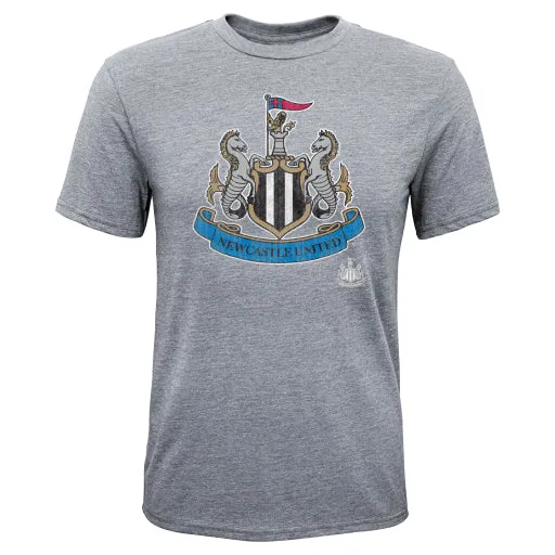 Newcastle United BPL Youth Adidas Gray T-Shirt Small