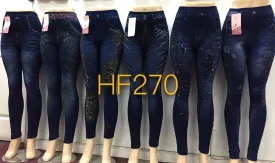 NYC Wholesale Lady Girls Jean Leggings Pants Knickers, HF270