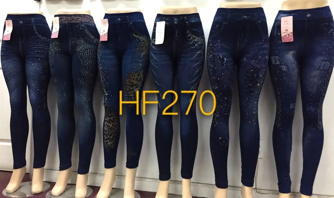 NYC Wholesale Lady Girls Jean Leggings Pants Knickers, HF270