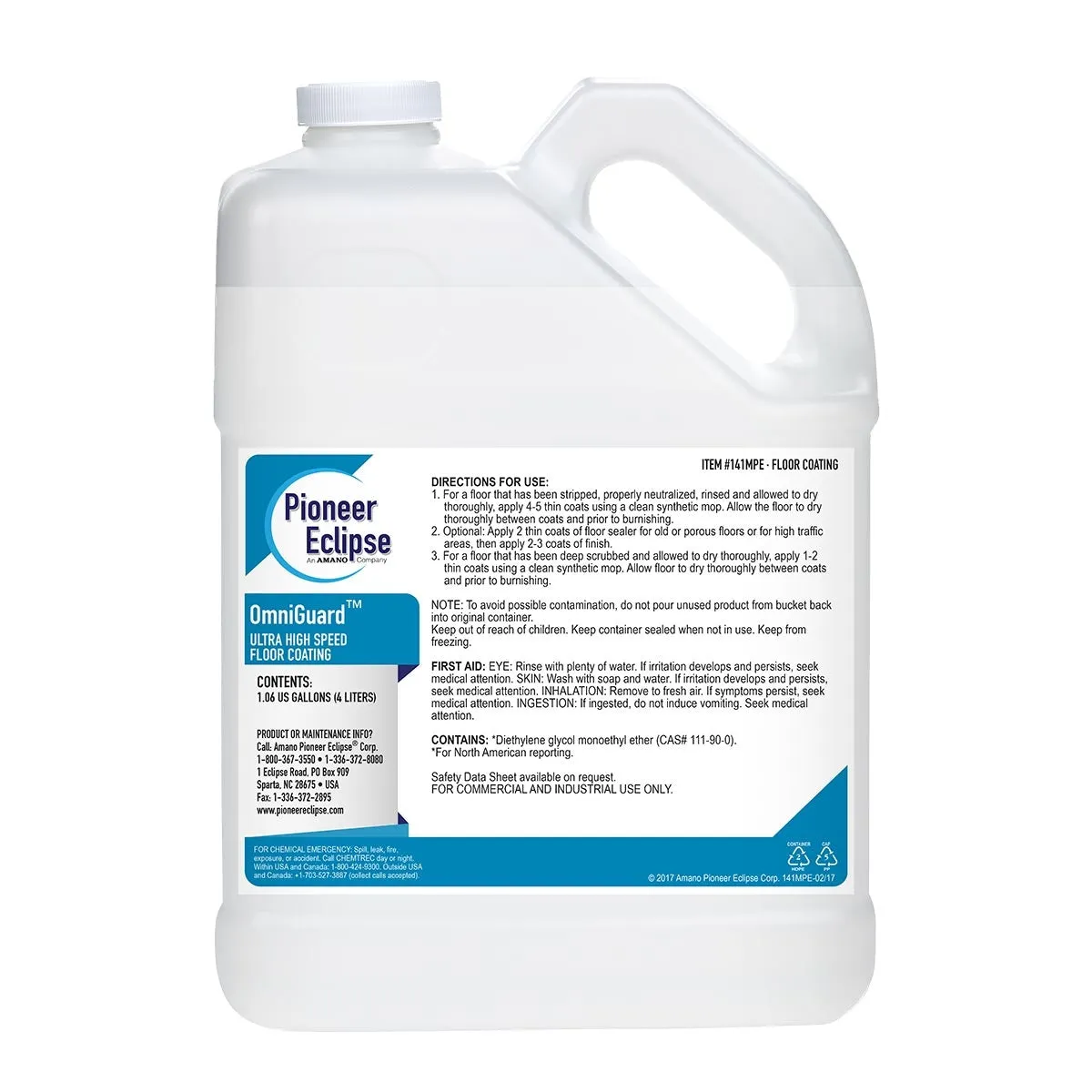 Pioneer Eclipse OmniGuard™ 25% Solids Floor Finish (1 Gallon Bottles) - Case of 4