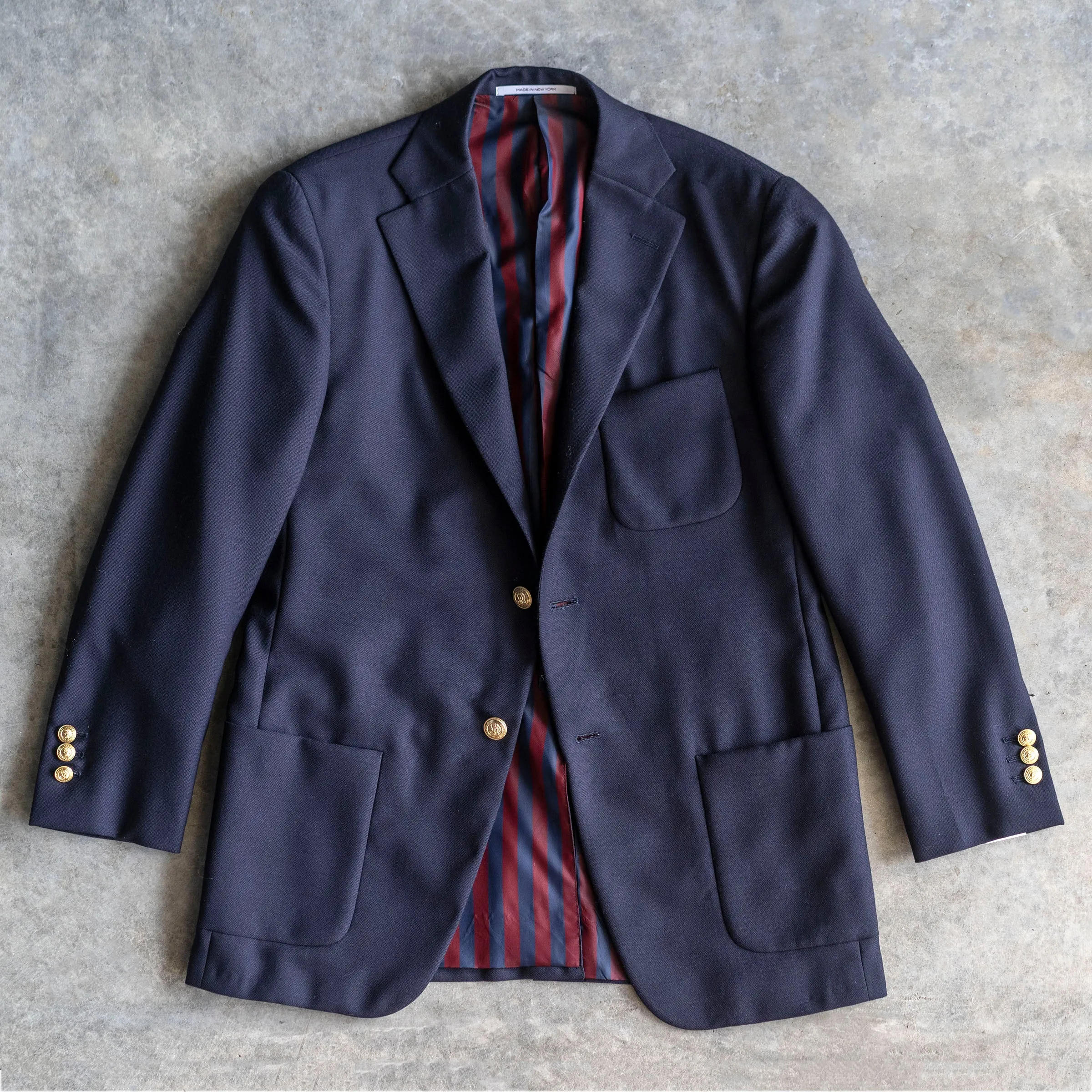 Princeton Sack Jacket in Navy Flannel Promo (Ships by Christmas)