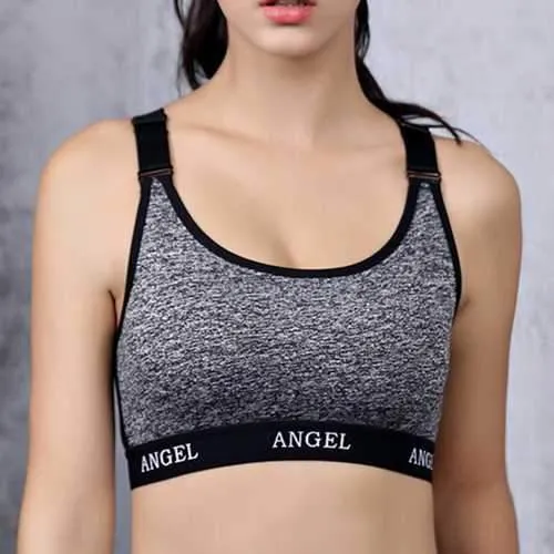 Push Up Shaped Shockproof Fitness Adjustment  Sports Bra