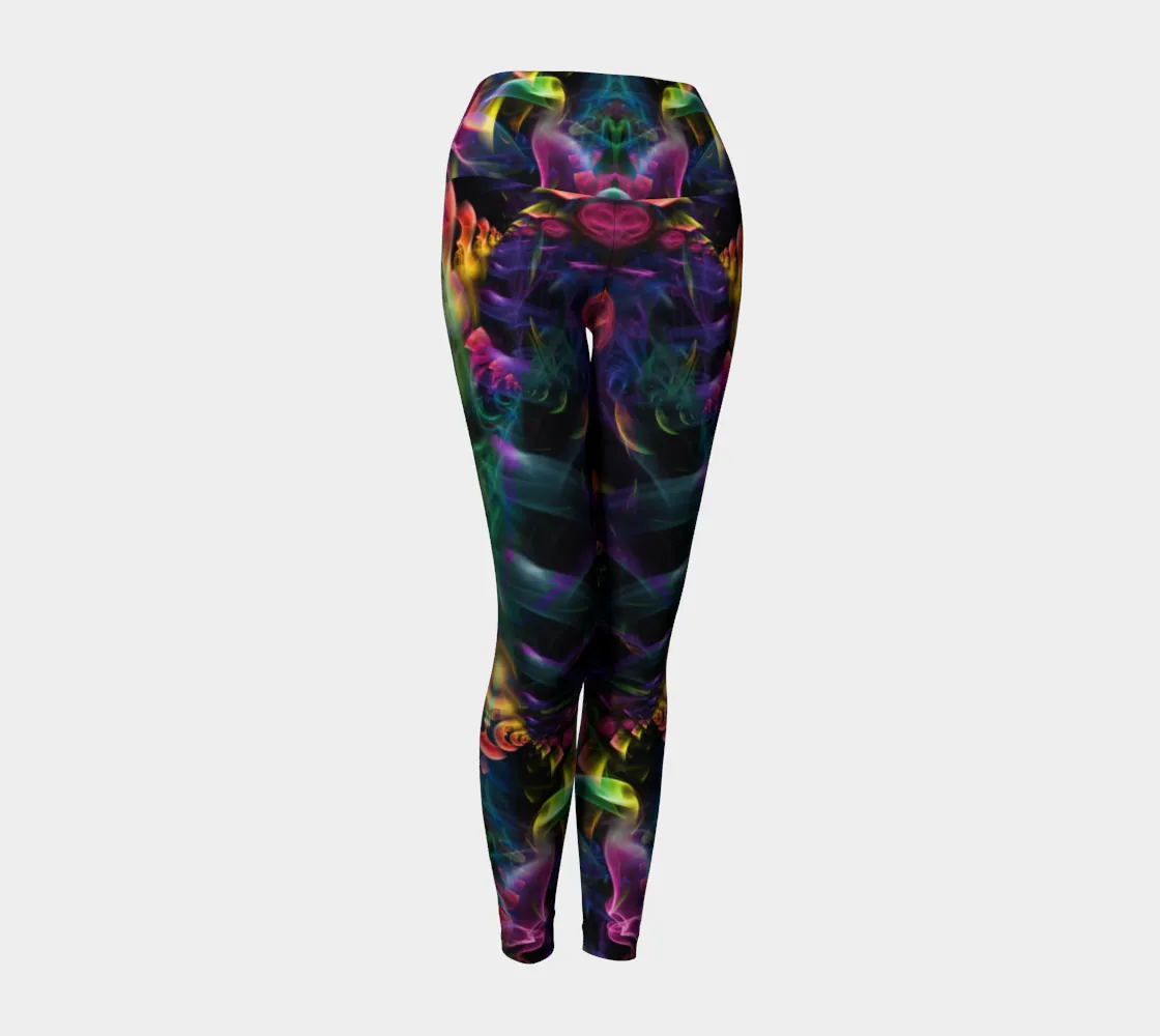 Rainbow Smoke High Waist Leggings