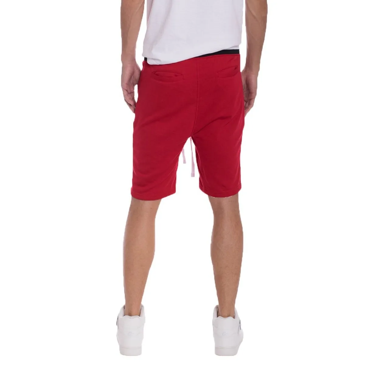 Red French Terry Sweat Shorts