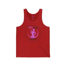 RockSolid Unbreakable | Unisex Jersey Tank | Pink Lady Logo | 3 Colors to Choose