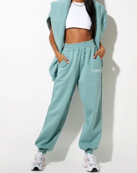 Roider Jogger in Seafoam 'Angel' Embro