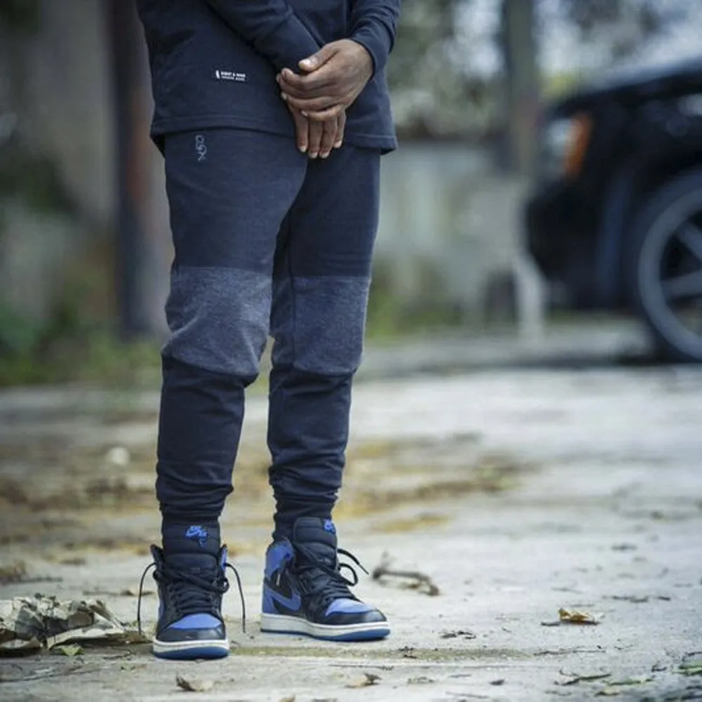 Rudimental Paneled Terry Joggers Black