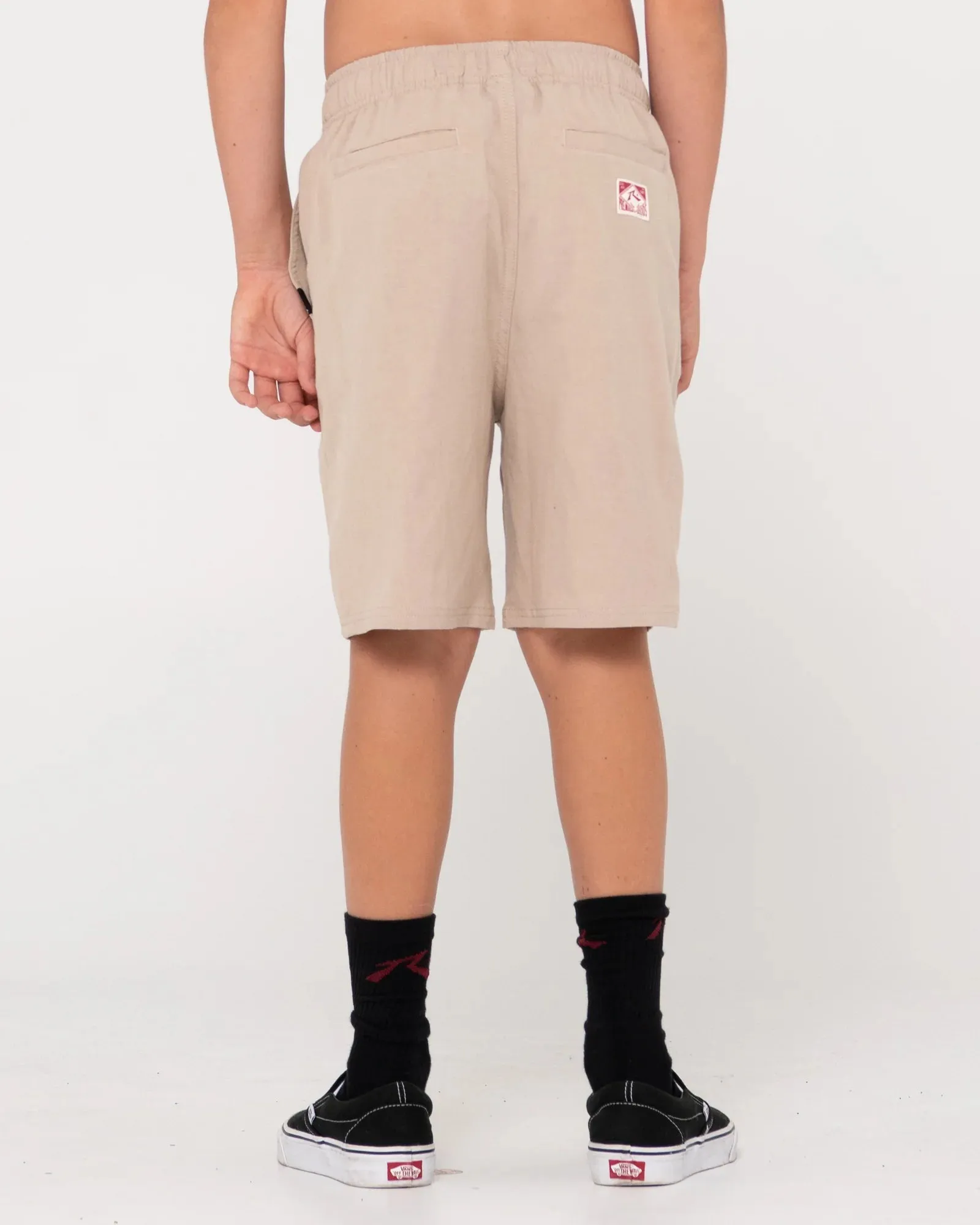 Rusty Overtone Linen Elastic Short Boys