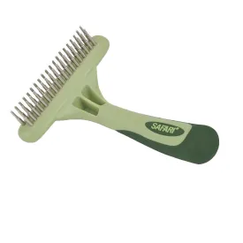 Safari Dog Double Row Undercoat Rake with Rotating Pins