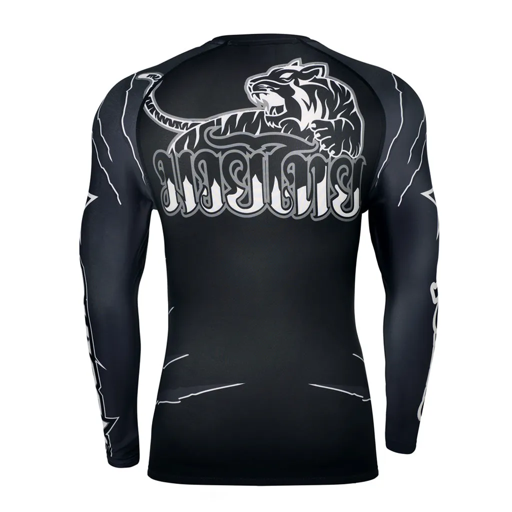 Scratch Compression Rashguard Long Sleeve Shirts