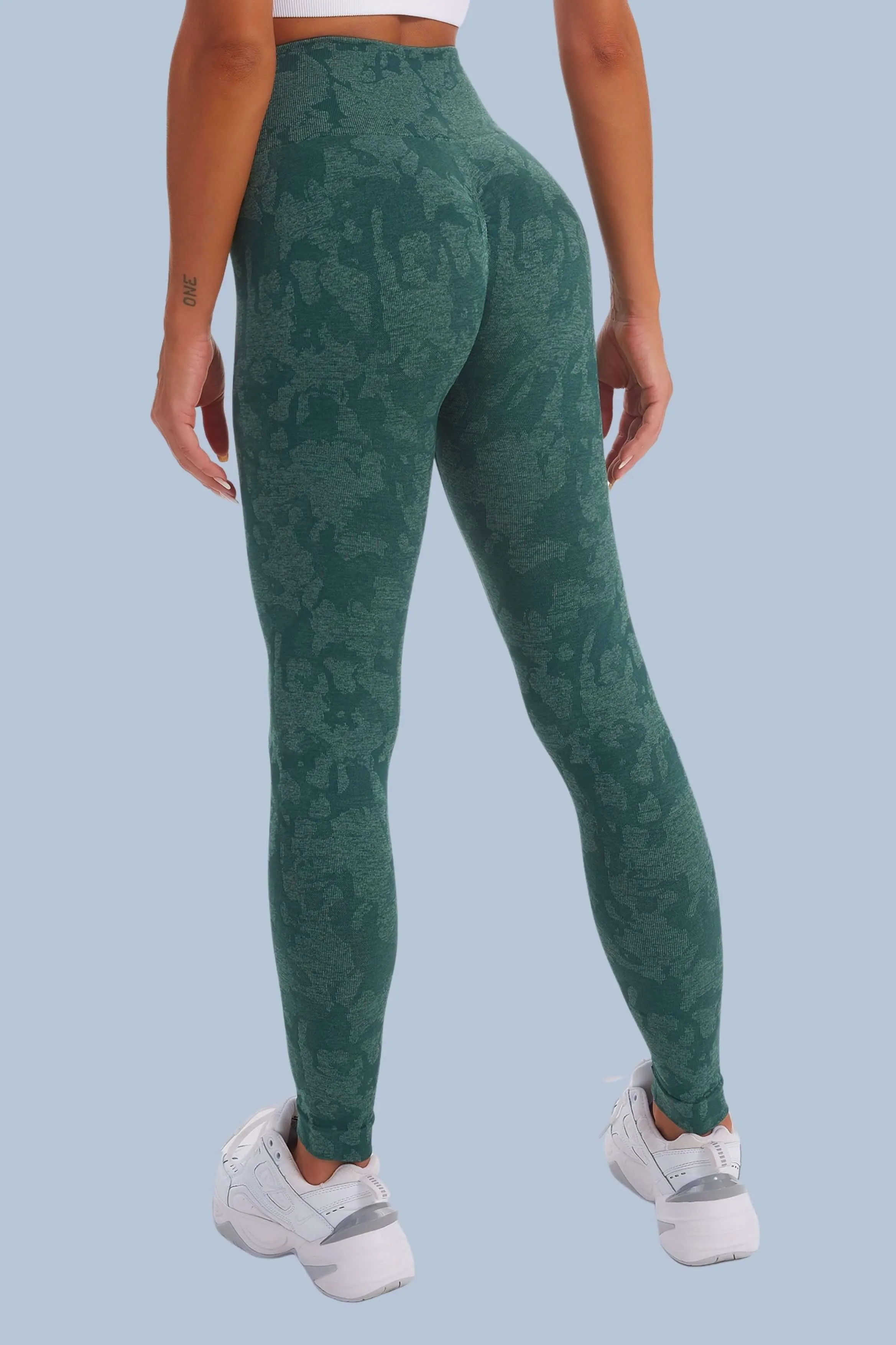 Seamless Camo nine-point leggings