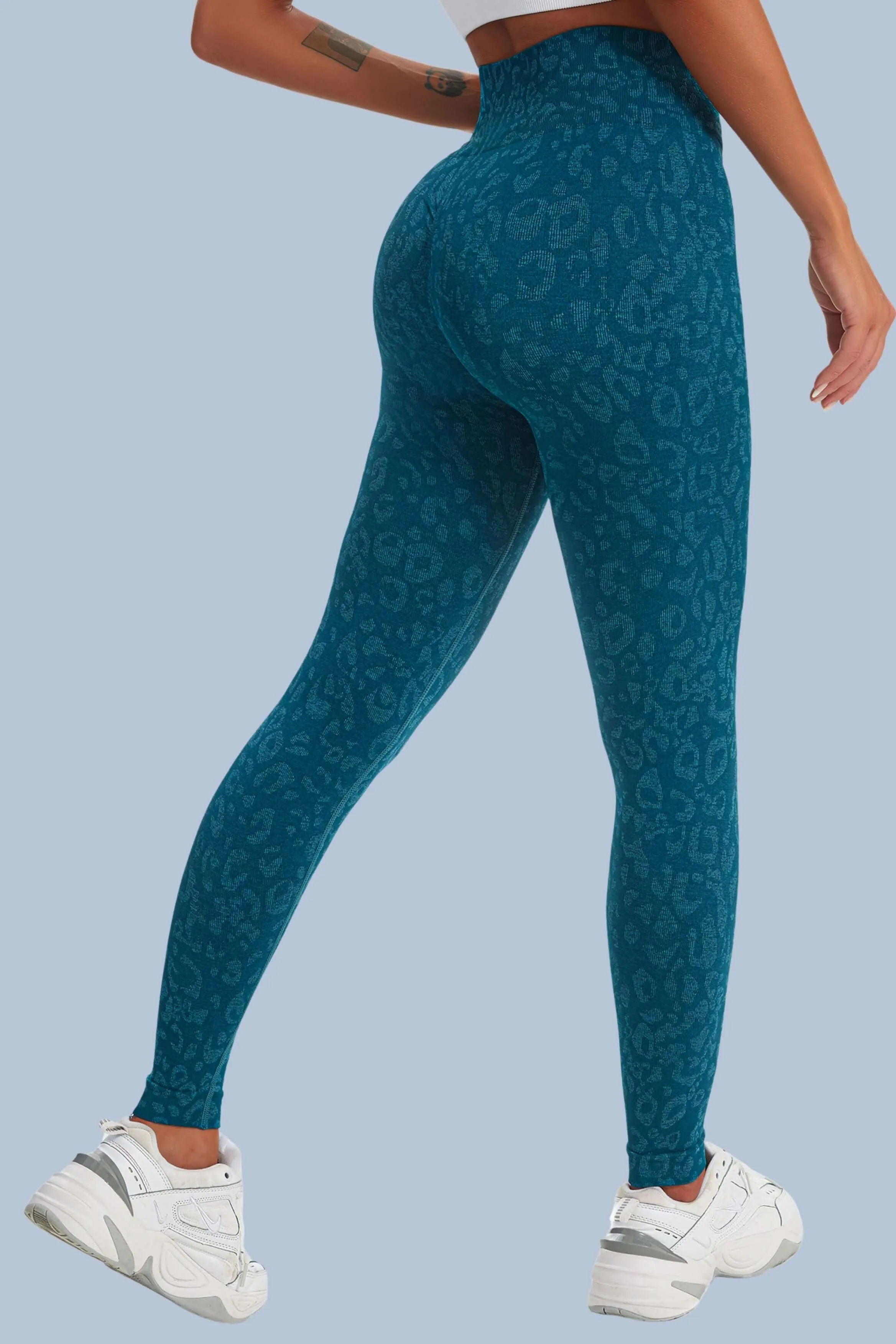 Seamless Camo nine-point leggings